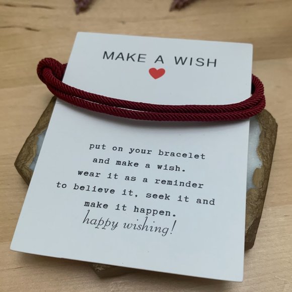 3ml Lucky Wine Red String Bracelets Adjustable - Picture 6 of 8